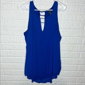 Torrid Royal Blue Sleeveless Blouse